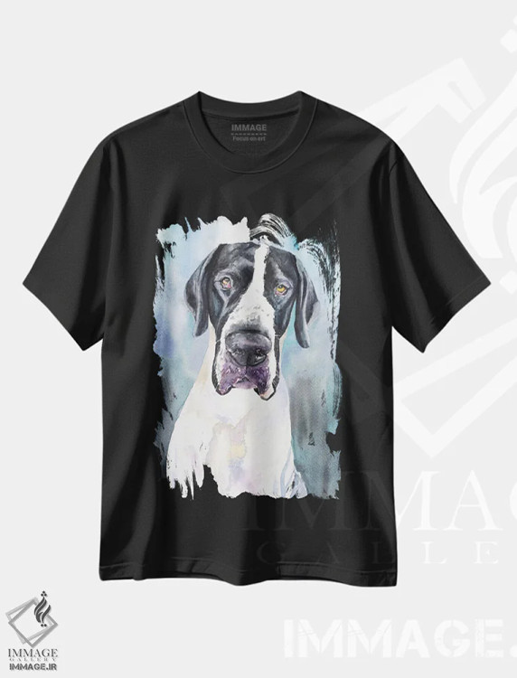تیشرت مشکی طرح دار گریت دین ۴، مدیوم اثر جورج دیاچنکو | immage.ir