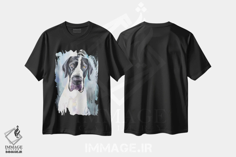 تیشرت مشکی طرح دار گریت دین ۴، مدیوم اثر جورج دیاچنکو | immage.ir