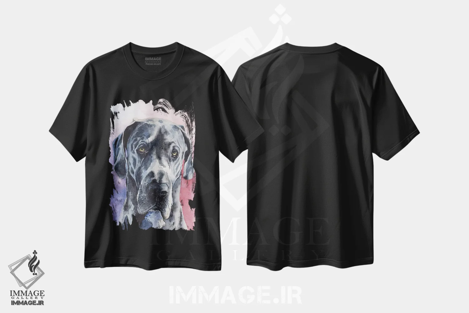 تیشرت مشکی طرح دار گریت دین ۳، مدیوم اثر جورج دیاچنکو | فروشگاه ایماژ