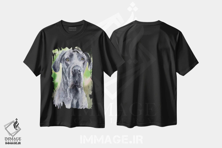 تیشرت مشکی طرح دار گریت دین ۱، مدیوم اثر جورج دیاچنکو | immage.ir