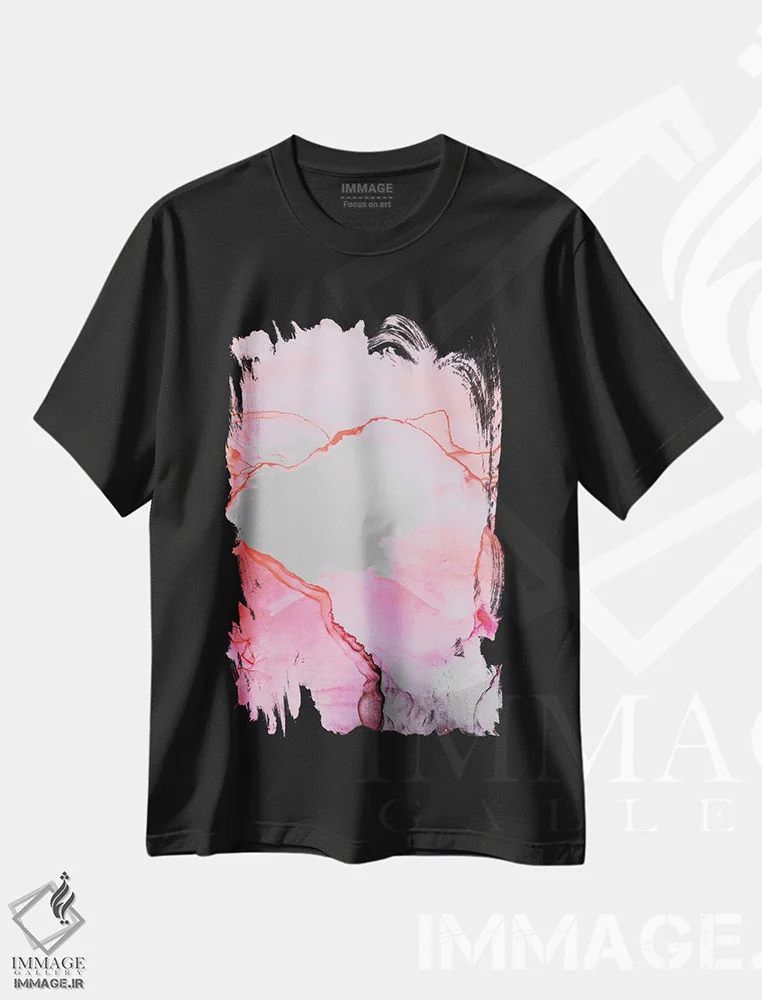 تیشرت مشکی طرح دار بهتر با هم اثر مونیکا استریگل | immage.ir