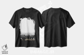 تیشرت مشکی طرح دار خانه های سیاه ایسلند I، مدیوم اثر مونیکا استریگل | فروشگاه ایماژ