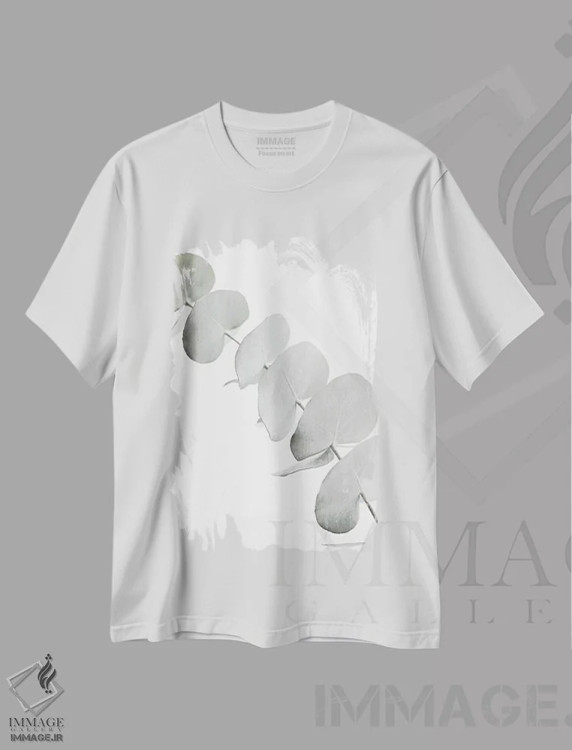تیشرت سفید طرح دار اکالیپتوس سفید III، دکور معاصر اثر مونیکا استریگل | immage.ir
