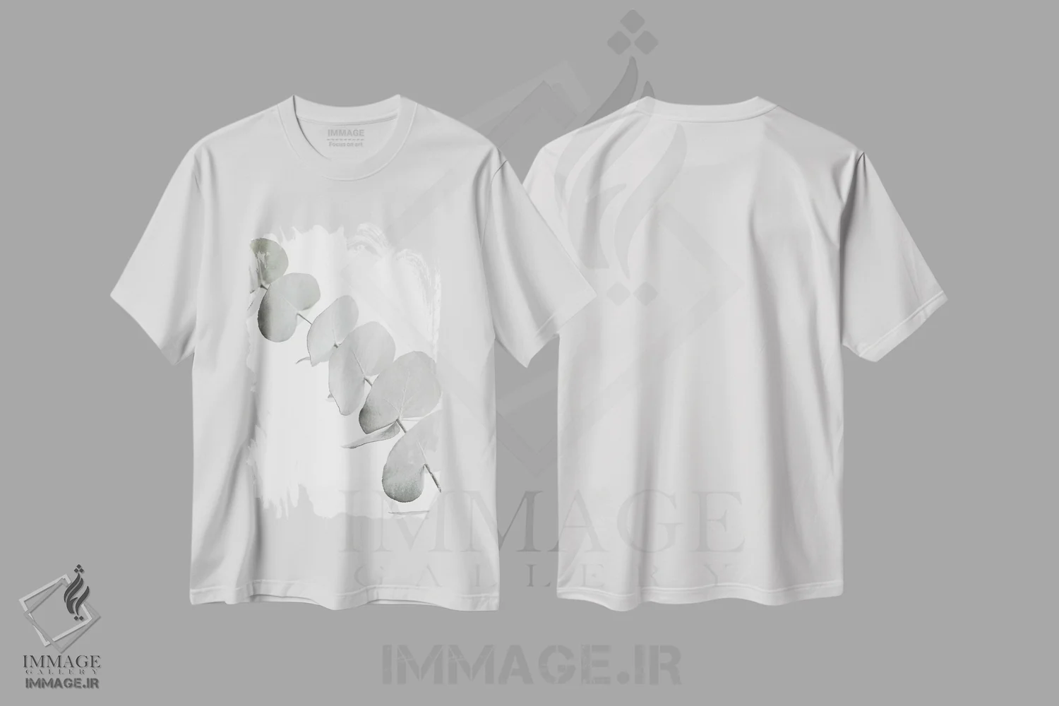 تیشرت سفید طرح دار اکالیپتوس سفید III، دکور معاصر اثر مونیکا استریگل | immage.ir