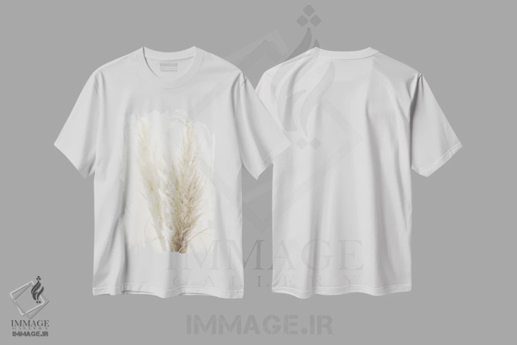 تیشرت سفید طرح دار نی پامپاس II، تزئینی اثر مونیکا استریگل | فروشگاه ایماژ