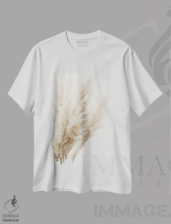 تیشرت سفید طرح دار نی پامپاس III، تزئینی اثر مونیکا استریگل | immage.ir