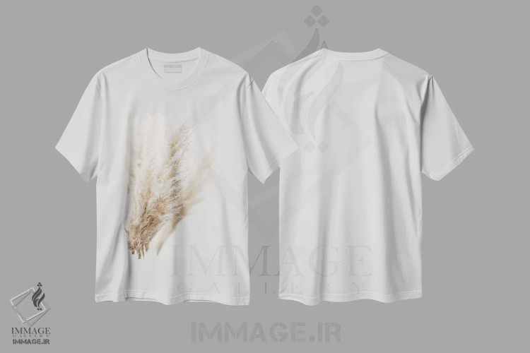 تیشرت سفید طرح دار نی پامپاس III، تزئینی اثر مونیکا استریگل | immage.ir