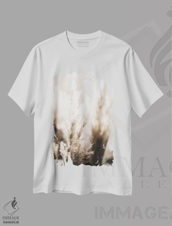 تیشرت سفید طرح دار نی پامپاس V، تزئینی اثر مونیکا استریگل | فروشگاه ایماژ