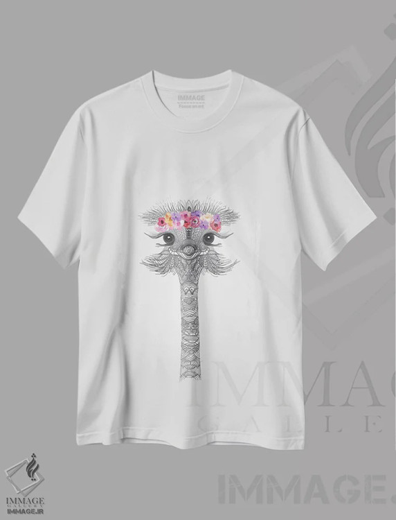 تیشرت سفید طرح دار دختر گل آرا II، دکور بوهمی اثر مونیکا استریگل | immage.ir