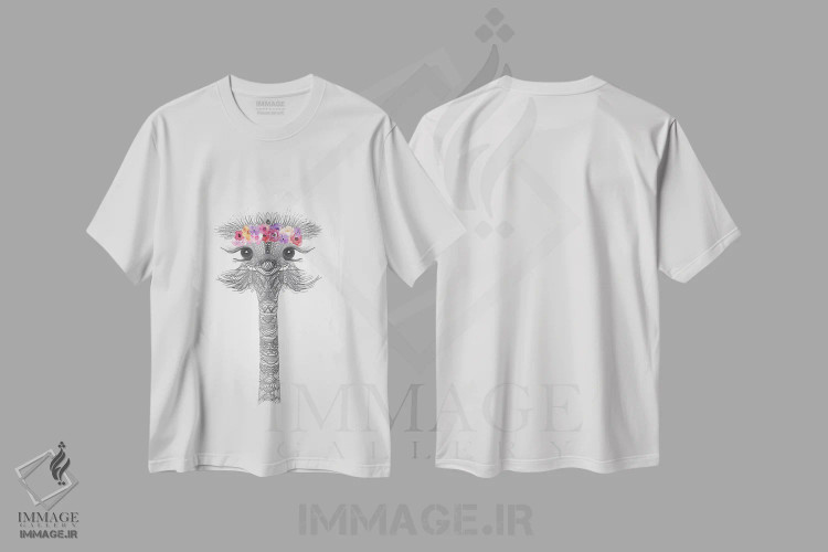 تیشرت سفید طرح دار دختر گل آرا II، دکور بوهمی اثر مونیکا استریگل | immage.ir