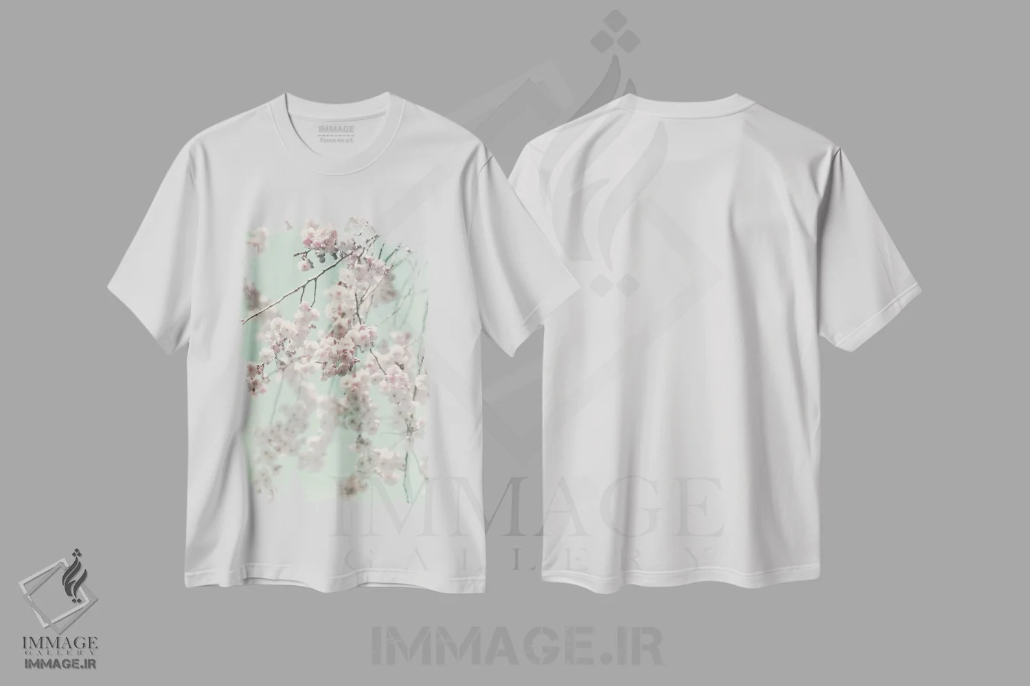 تیشرت سفید طرح دار بهار شاد II اثر مونیکا استریگل | immage.ir