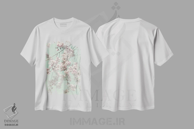 تیشرت سفید طرح دار بهار شاد II اثر مونیکا استریگل | immage.ir