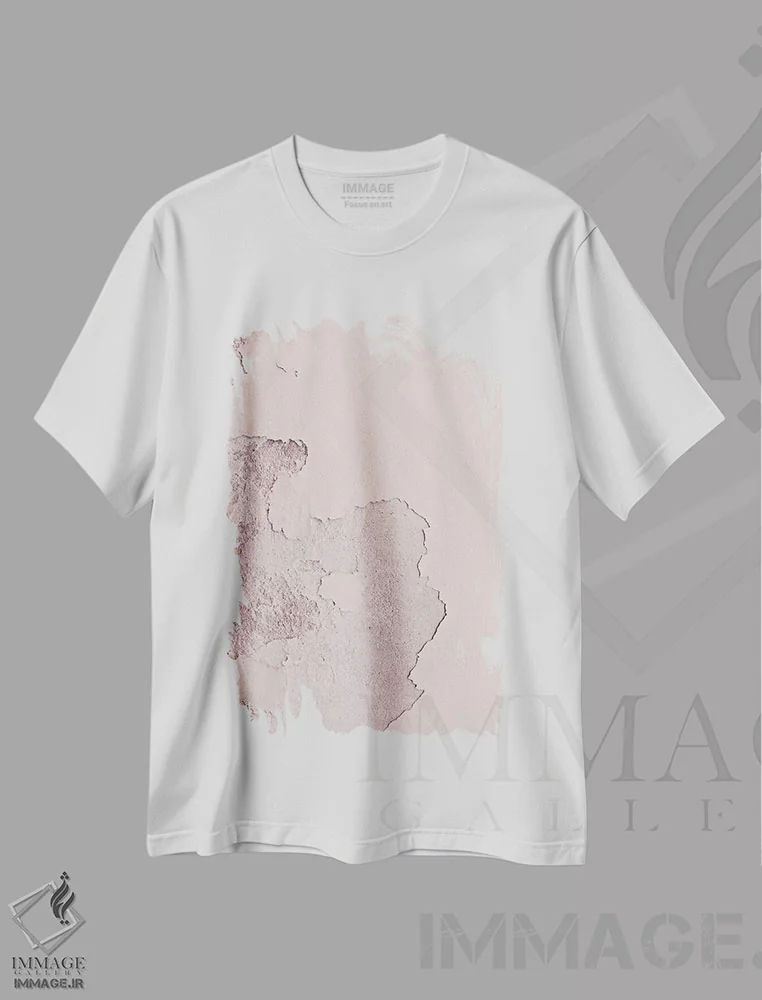 تیشرت سفید طرح دار دیوار فرسوده ایتالیای زیبا II اثر مونیکا استریگل | immage.ir
