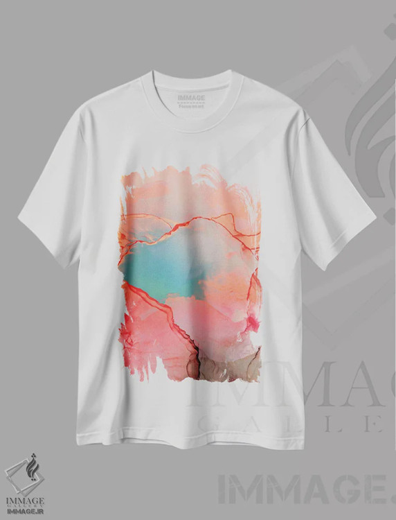 تیشرت سفید طرح دار بهتر با هم اثر مونیکا استریگل | immage.ir