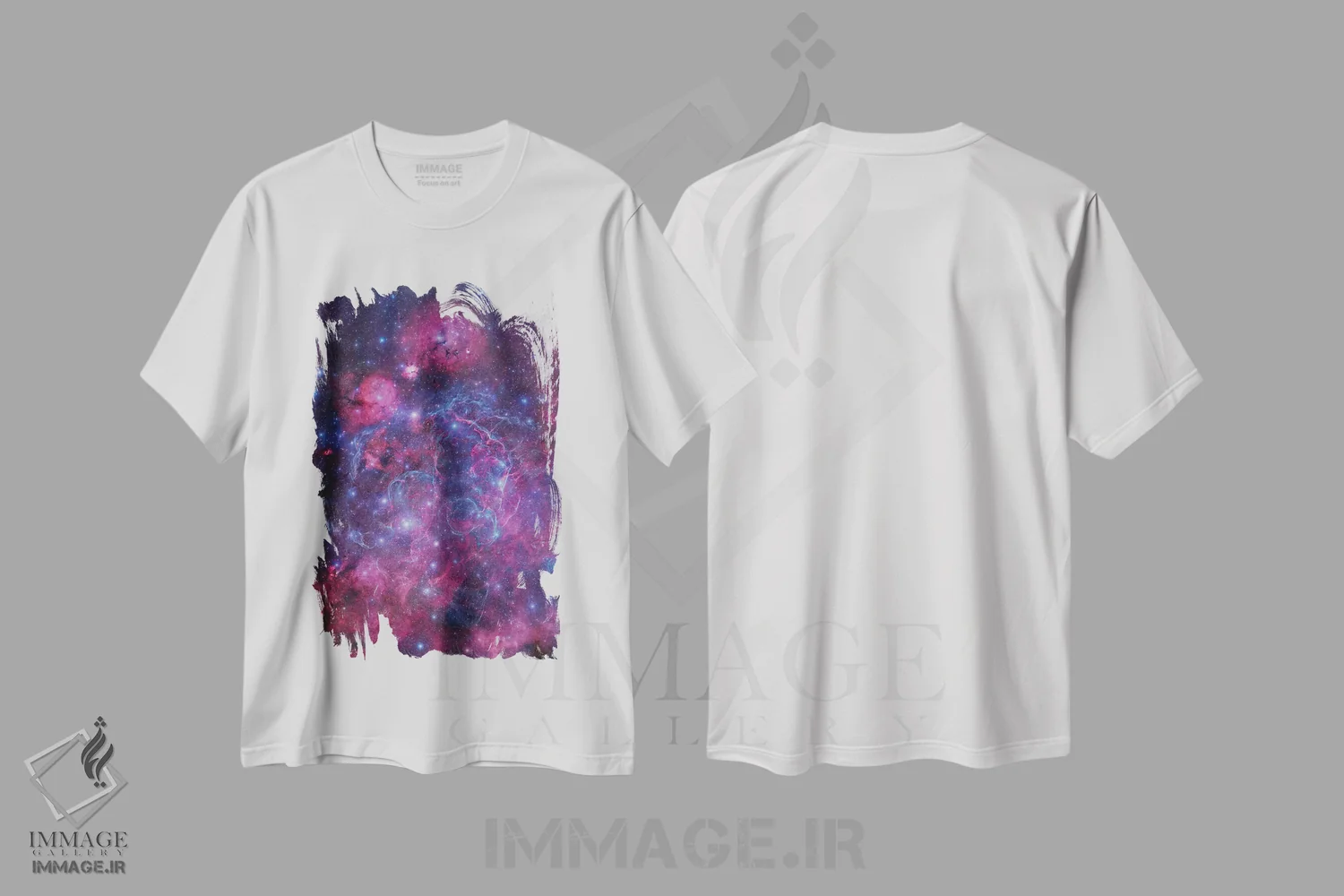 تیشرت سفید طرح دار موزاییک باقیمانده ابرنواختر ولا I اثر رابرت گندلر | فروشگاه ایماژ