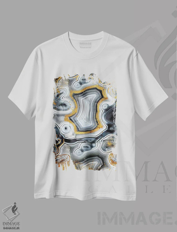 تیشرت سفید طرح دار ژئود انیکس، دکور معاصر اثر فایو بای فایو کالکتیو | immage.ir