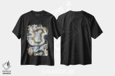 تیشرت مشکی طرح دار ژئود انیکس، دکور معاصر اثر فایو بای فایو کالکتیو | فروشگاه ایماژ