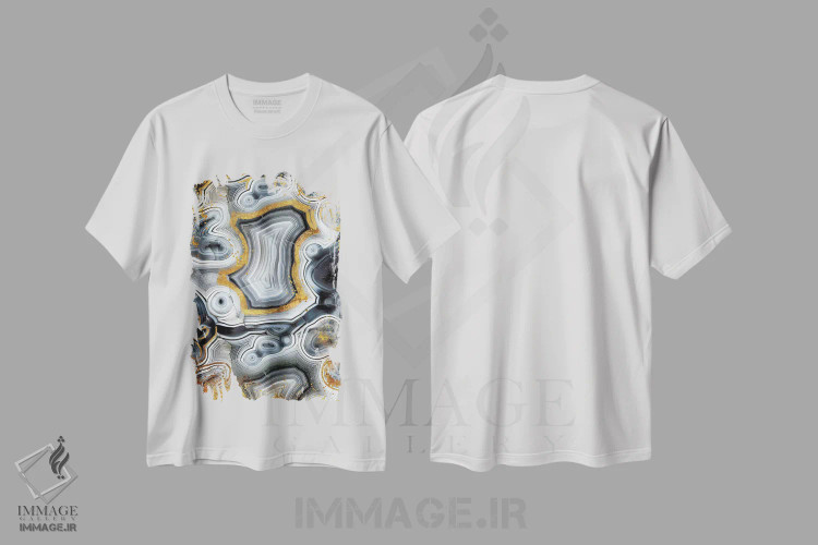 تیشرت سفید طرح دار ژئود انیکس، دکور معاصر اثر فایو بای فایو کالکتیو | immage.ir