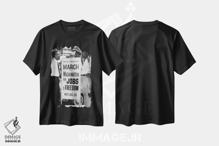 تیشرت مشکی طرح دار راستین و رابینسون، ۱۹۶۳، تزئینی اثر اورلاندو فرناندز | immage.ir