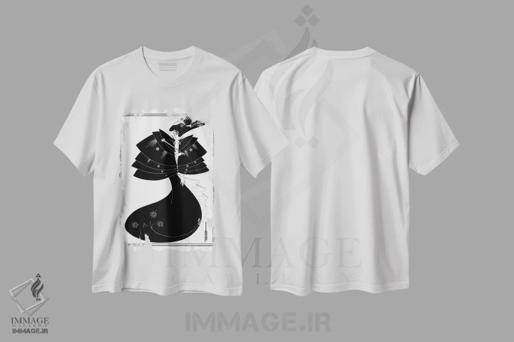 تیشرت سفید طرح دار سالومه اثر بیردزلی، آرت نوو اثر آبری وینسنت بردزلی | immage.ir