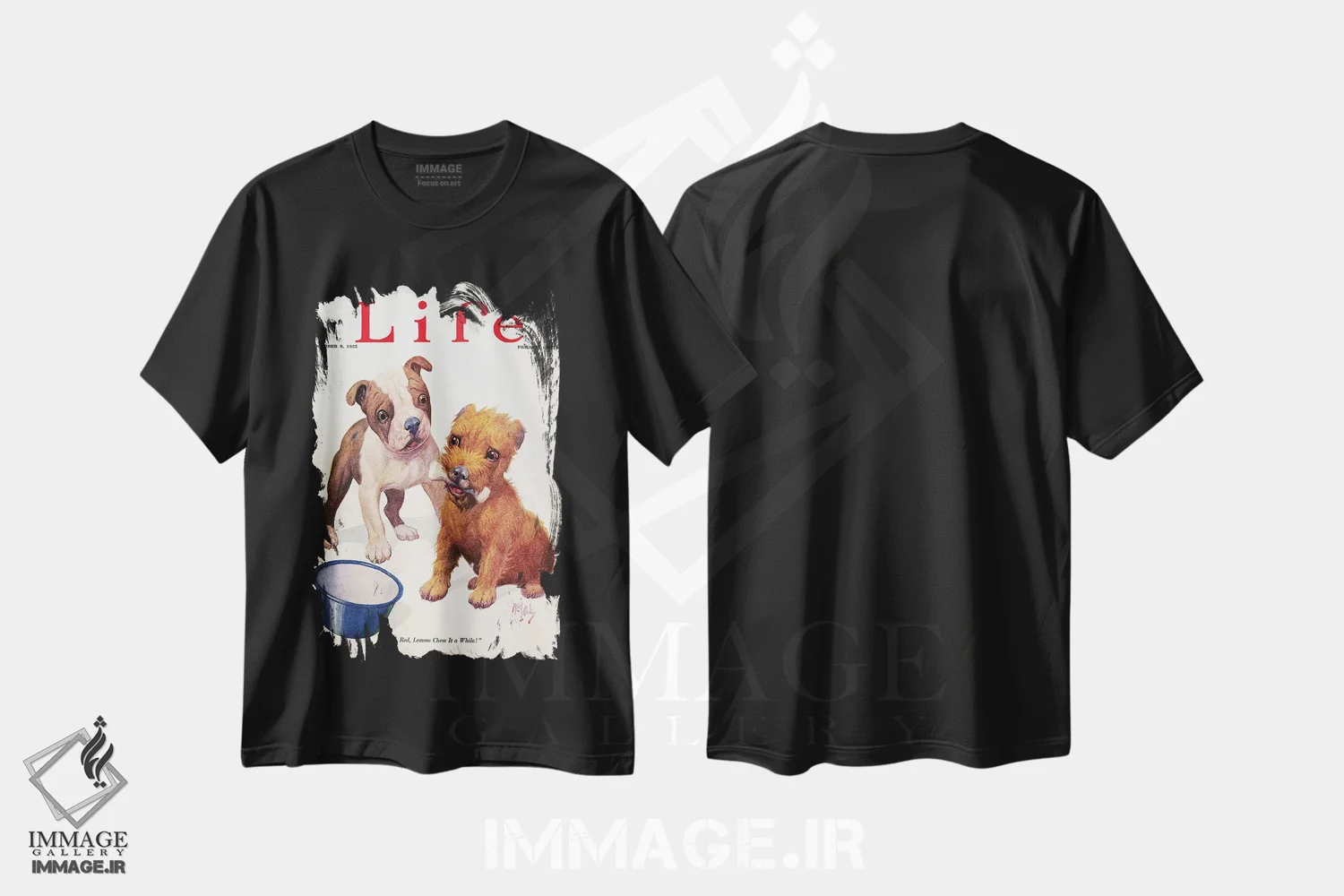 تیشرت مشکی طرح دار 1925,مجله لایف، ۱۹۲۵، تزئینی اثر ناشناس | immage.ir