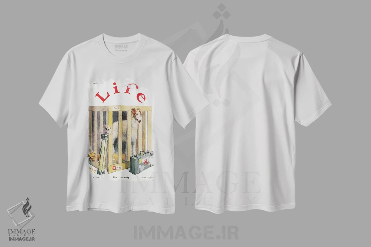 تیشرت سفید طرح دار 1925,مجله لایف، ۱۹۲۵، تزئینی اثر ناشناس | immage.ir
