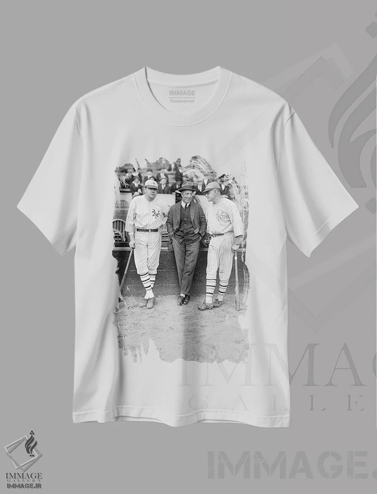 تیشرت سفید طرح دار Dunn And Bentley,روث، دان و بنتلی، تزئینی اثر ناشناس | فروشگاه ایماژ