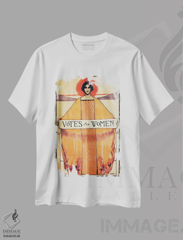 تیشرت سفید طرح دار 1911,رأی برای زنان، ۱۹۱۱، تزئینی اثر ناشناس | فروشگاه ایماژ