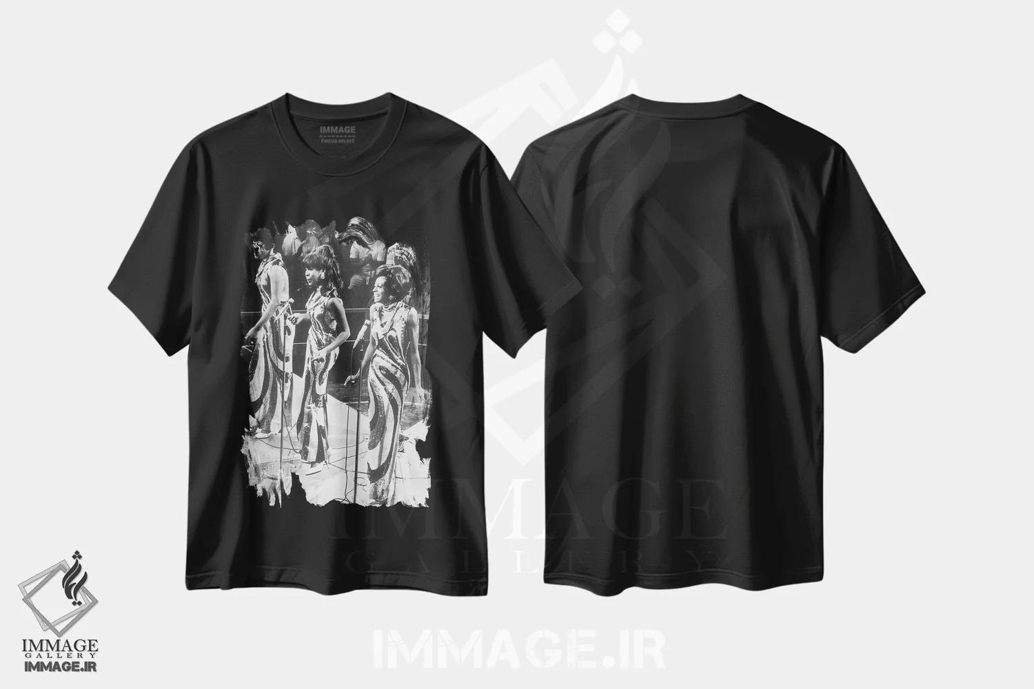 تیشرت مشکی طرح دار C1963,گروه سوپریمز، حدود ۱۹۶۳، تزئینی اثر ناشناس | فروشگاه ایماژ