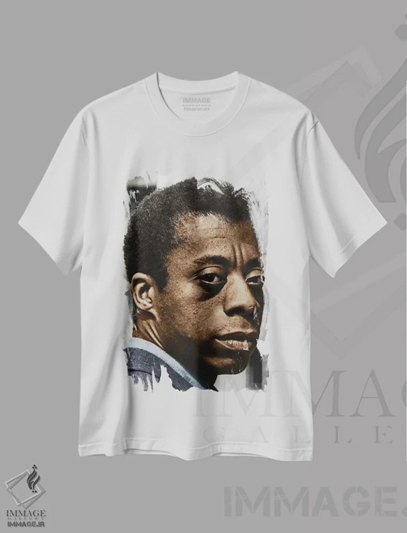 تیشرت سفید طرح دار جیمز بالدوین، مدیوم اثر گرنجر | immage.ir