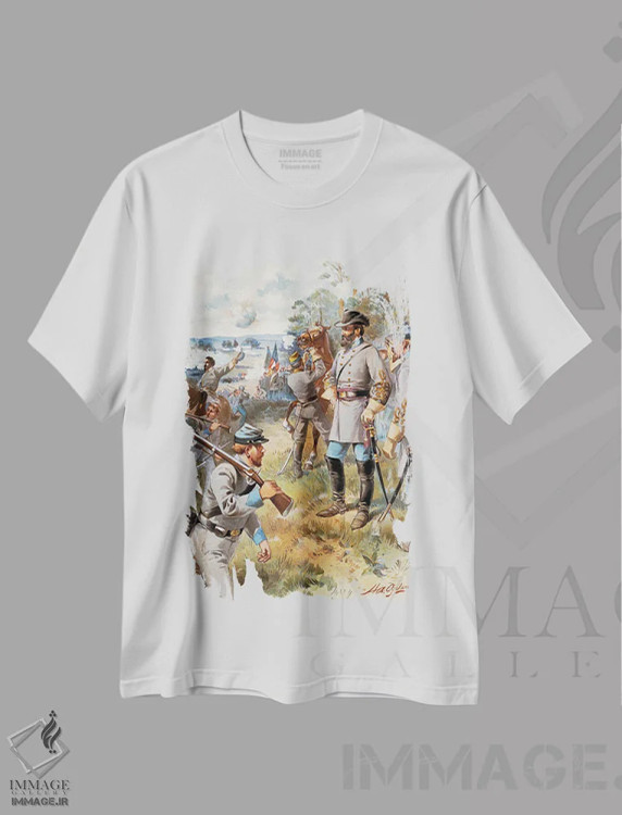تیشرت سفید طرح دار 1861،استونوال جکسون، ۱۸۶۱، مدیوم اثر گرنجر | immage.ir