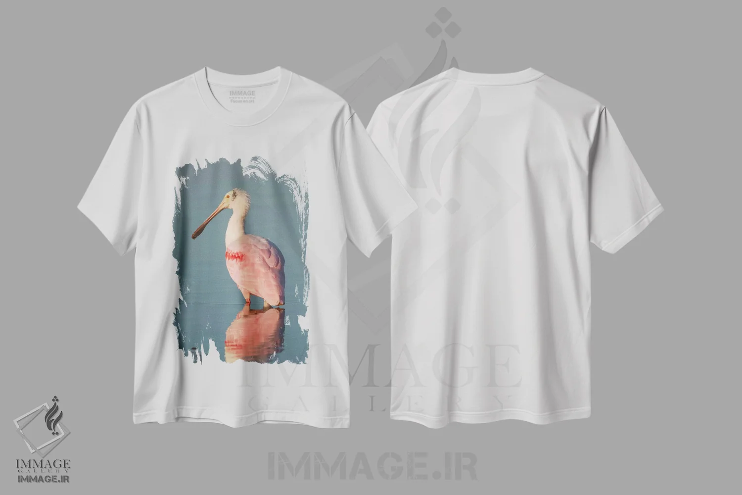 تیشرت سفید طرح دار آثار استیو گتل - immage.ir