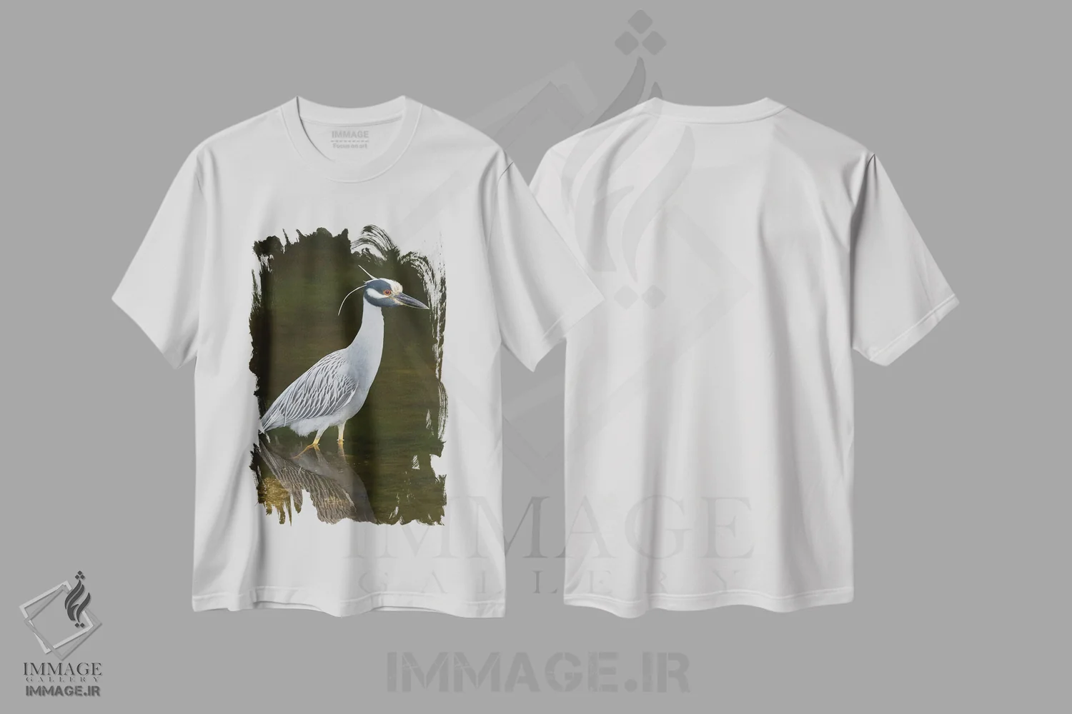 تیشرت سفید طرح دار آثار استیو گتل - immage.ir