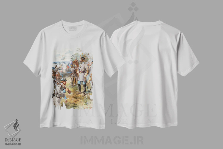 تیشرت سفید طرح دار 1861،استونوال جکسون، ۱۸۶۱، مدیوم اثر گرنجر | immage.ir