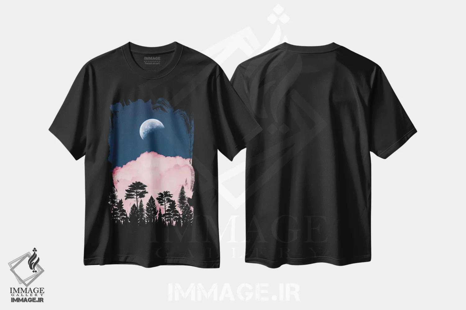 تیشرت مشکی طرح دار آثار جن زد - immage.ir