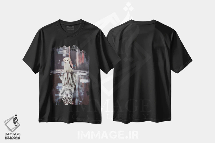 تیشرت مشکی طرح دار آثار جن زد - فروشگاه ایماژ