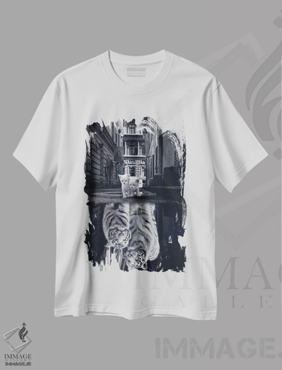 تیشرت سفید طرح دار آثار جن زد - فروشگاه ایماژ