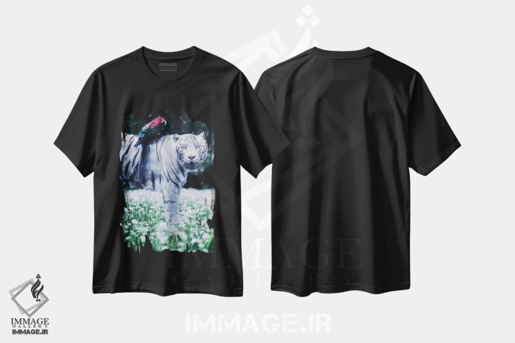 تیشرت مشکی طرح دار آثار جن زد - فروشگاه ایماژ