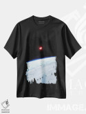 تیشرت مشکی طرح دار صعود به کوه فضایی، هنر دیجیتال اثر جن زد | immage.ir