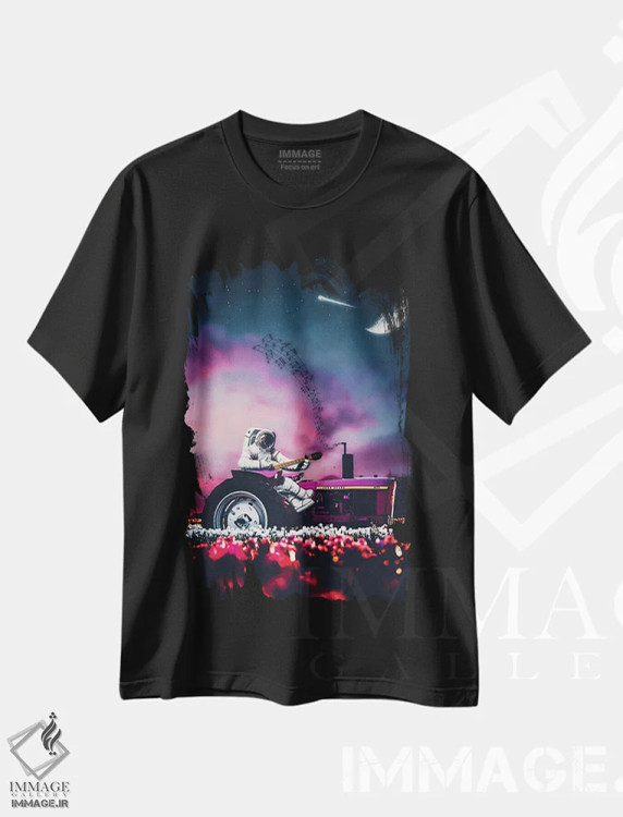 تیشرت مشکی طرح دار آثار جن زد - فروشگاه ایماژ