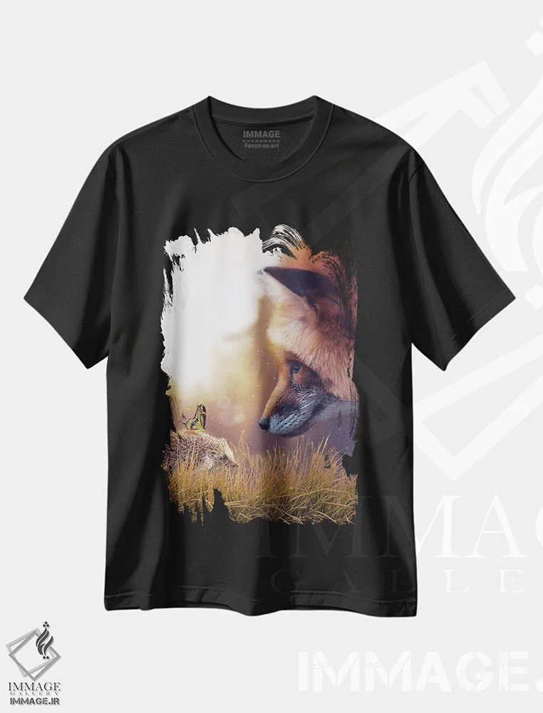 تیشرت مشکی طرح دار آثار جن زد - فروشگاه ایماژ