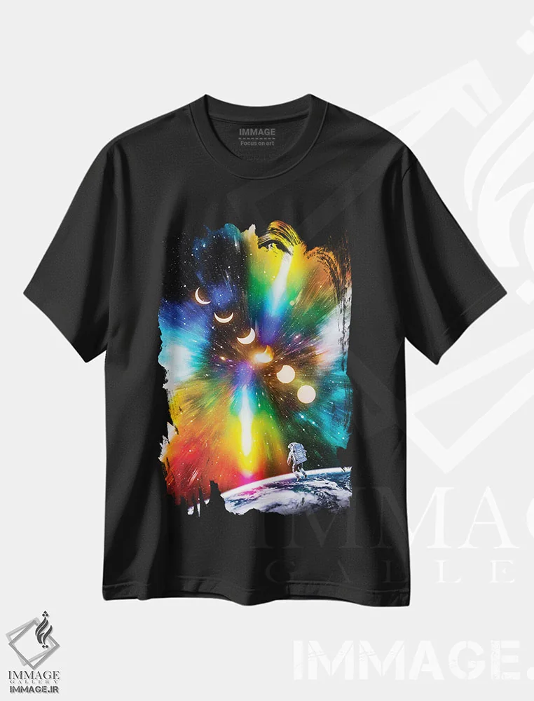 تیشرت مشکی طرح دار آثار جن زد - فروشگاه ایماژ
