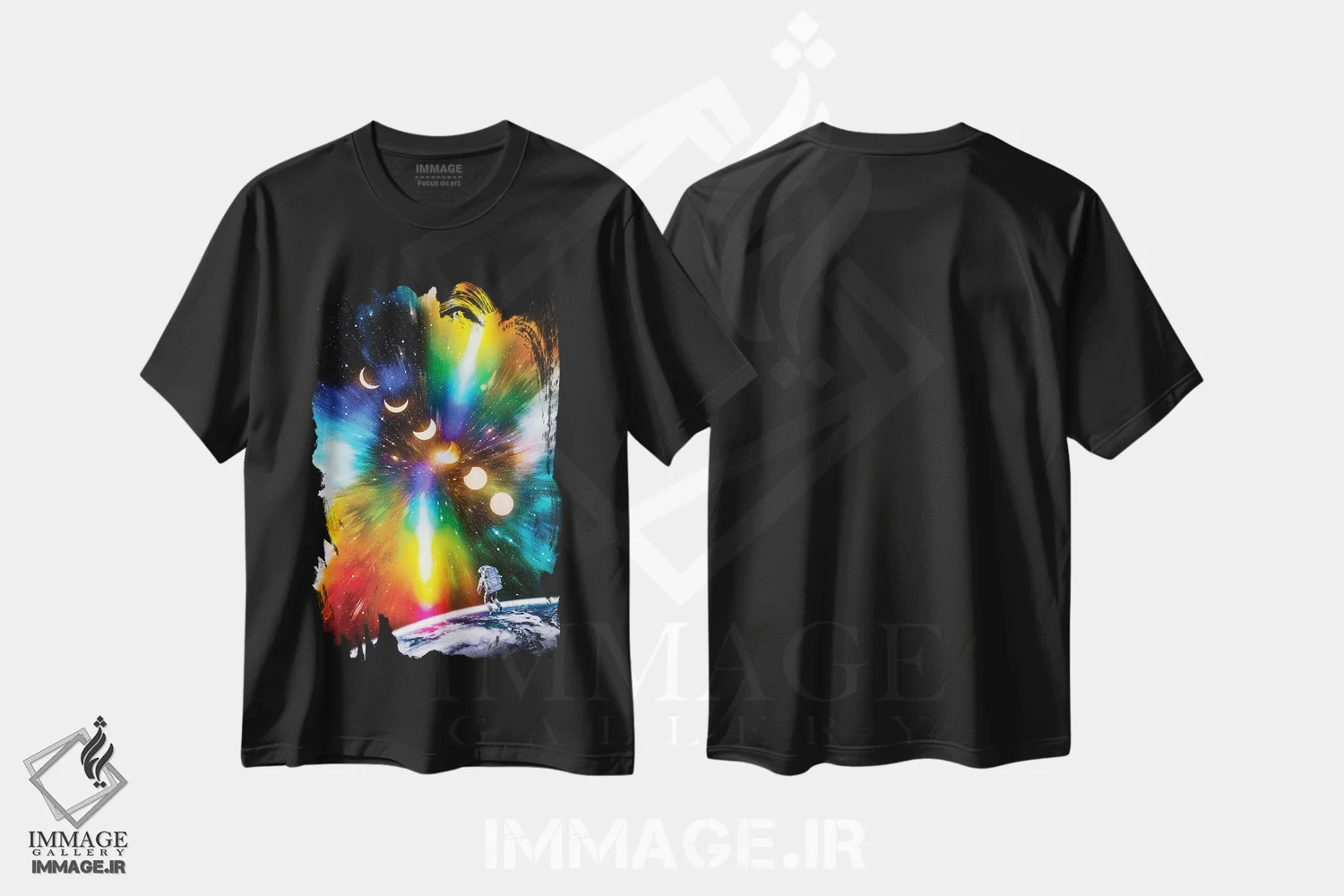 تیشرت مشکی طرح دار آثار جن زد - فروشگاه ایماژ