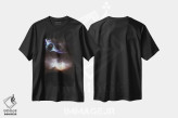 تیشرت مشکی طرح دار برخاست موشک در میان رعد و برق، تزئینی اثر جن زد | immage.ir