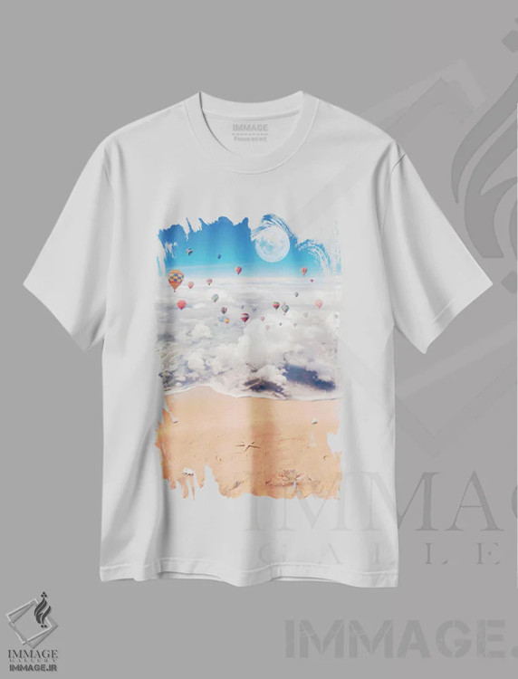 تیشرت سفید طرح دار آثار جن زد - فروشگاه ایماژ