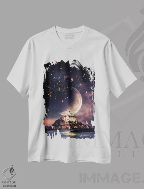 تیشرت سفید طرح دار آثار جن زد - فروشگاه ایماژ