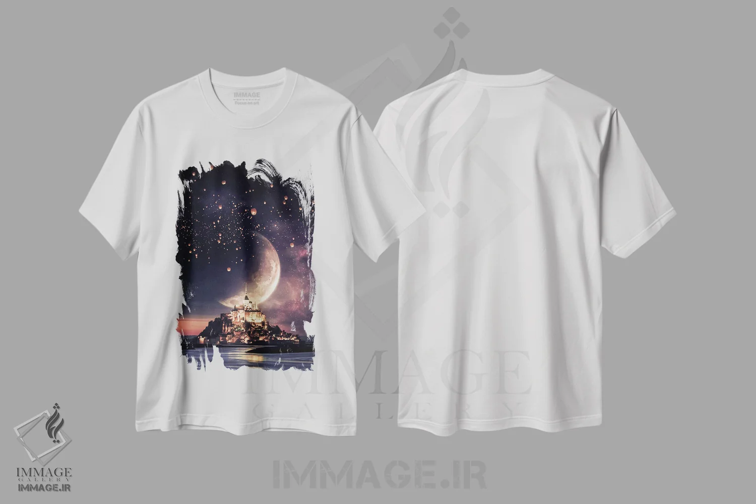 تیشرت سفید طرح دار آثار جن زد - فروشگاه ایماژ