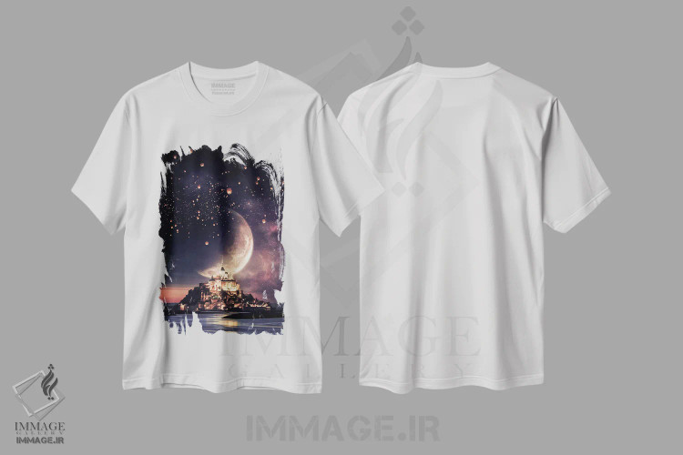 تیشرت سفید طرح دار آثار جن زد - فروشگاه ایماژ