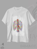 تیشرت سفید طرح دار قفسه سینه، هنر دیجیتال اثر جنفی آرت | فروشگاه ایماژ