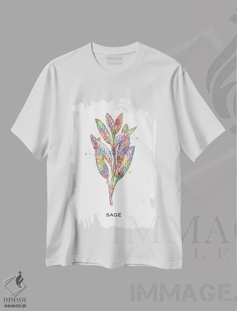 تیشرت سفید طرح دار حکیم، هنر دیجیتال اثر جنفی آرت | فروشگاه ایماژ